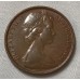 AUSTRALIA 1968 . TWO 2 CENTS COIN . FRILLED NECK LIZARD